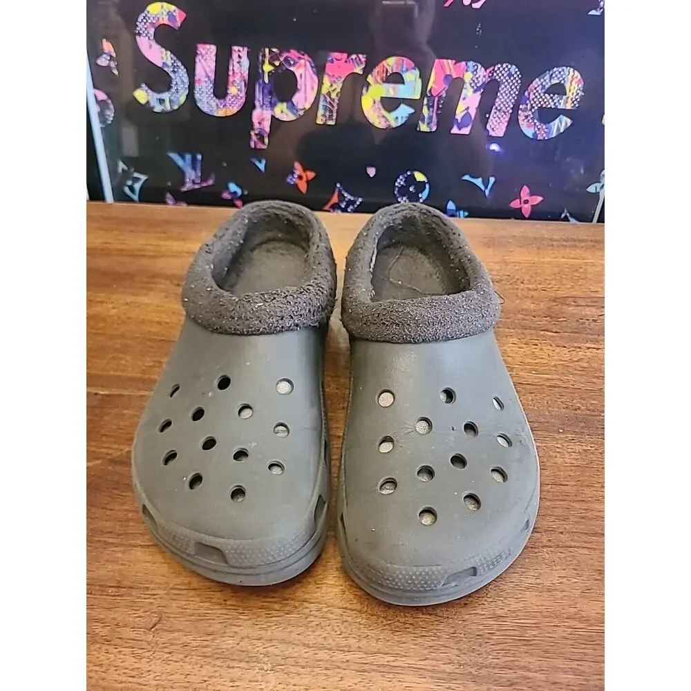 Crocs Clog Shoes Unisex Brown/ w Brown Lining Men Size 11